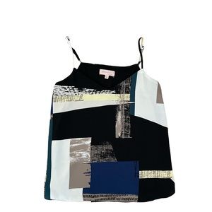 Spaghetti strap, colorful office cameo